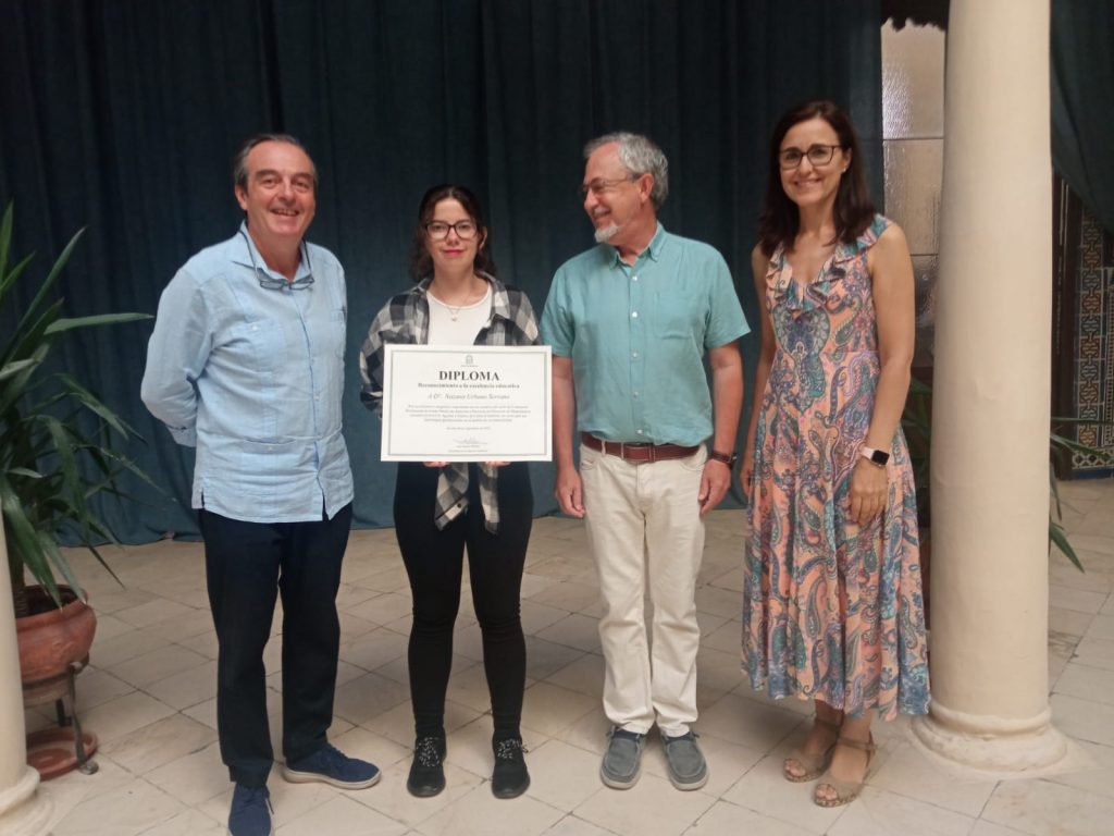 La alumna del IES Aguilar y Eslava, Nazaret Urbano Serrano, Premio extraordinario de FP 2023.