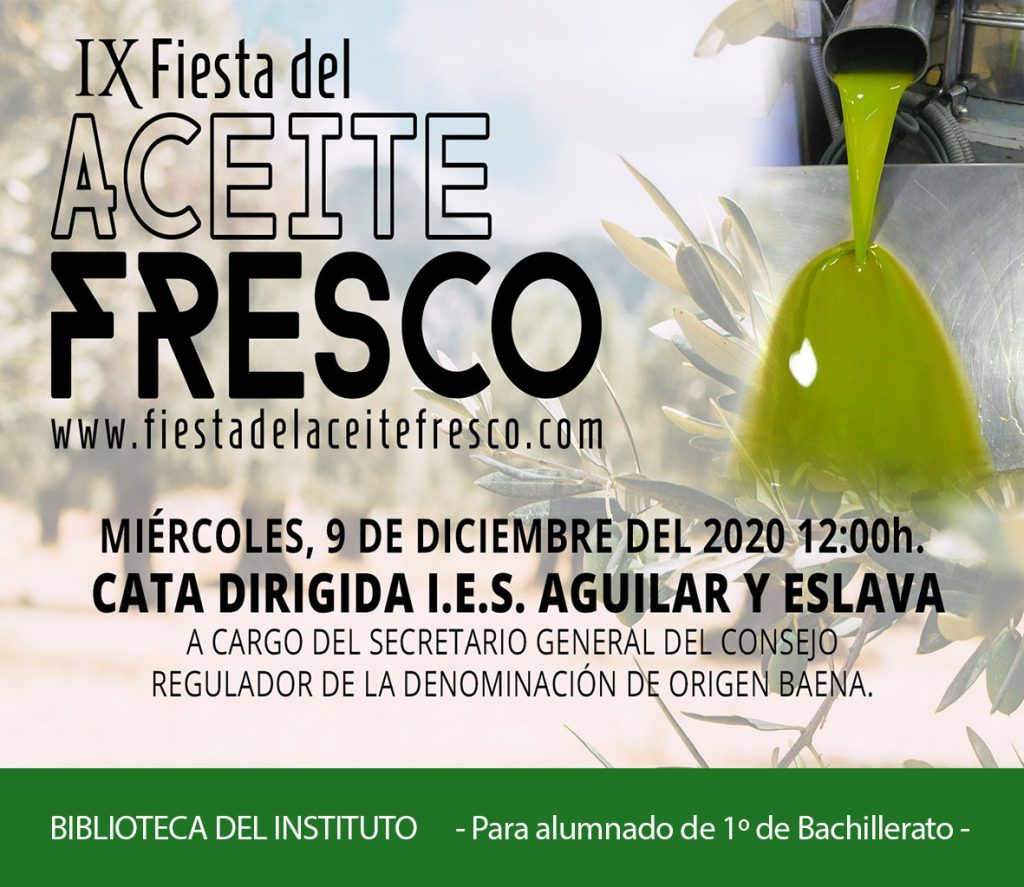 Cata dirigida de aceite virgen extra para estudiantes