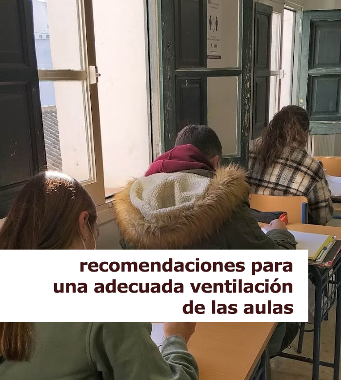 Recomendaciones para una adecuada ventilación de las aulas