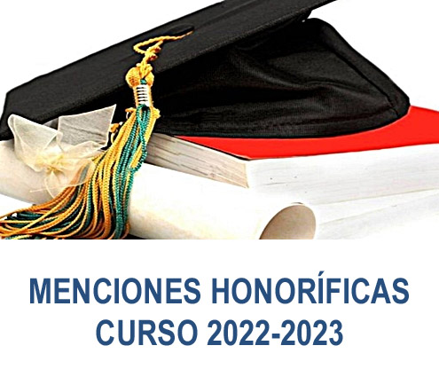 LISTADO DE ALUMNADO CON MENCIÓN HONORÍFICA EN 2º Bachillerato curso 2022-2023
