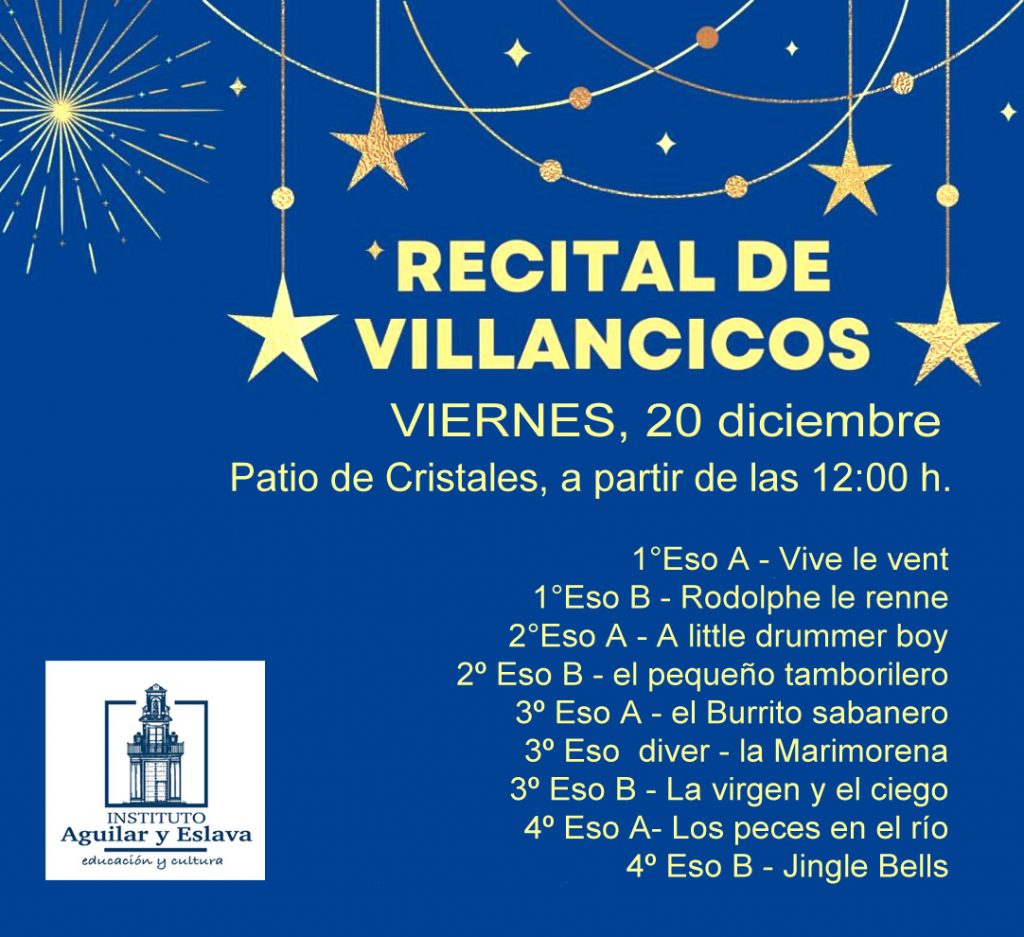 RECITAL DE VILLANCICOS del alumnado de la ESO